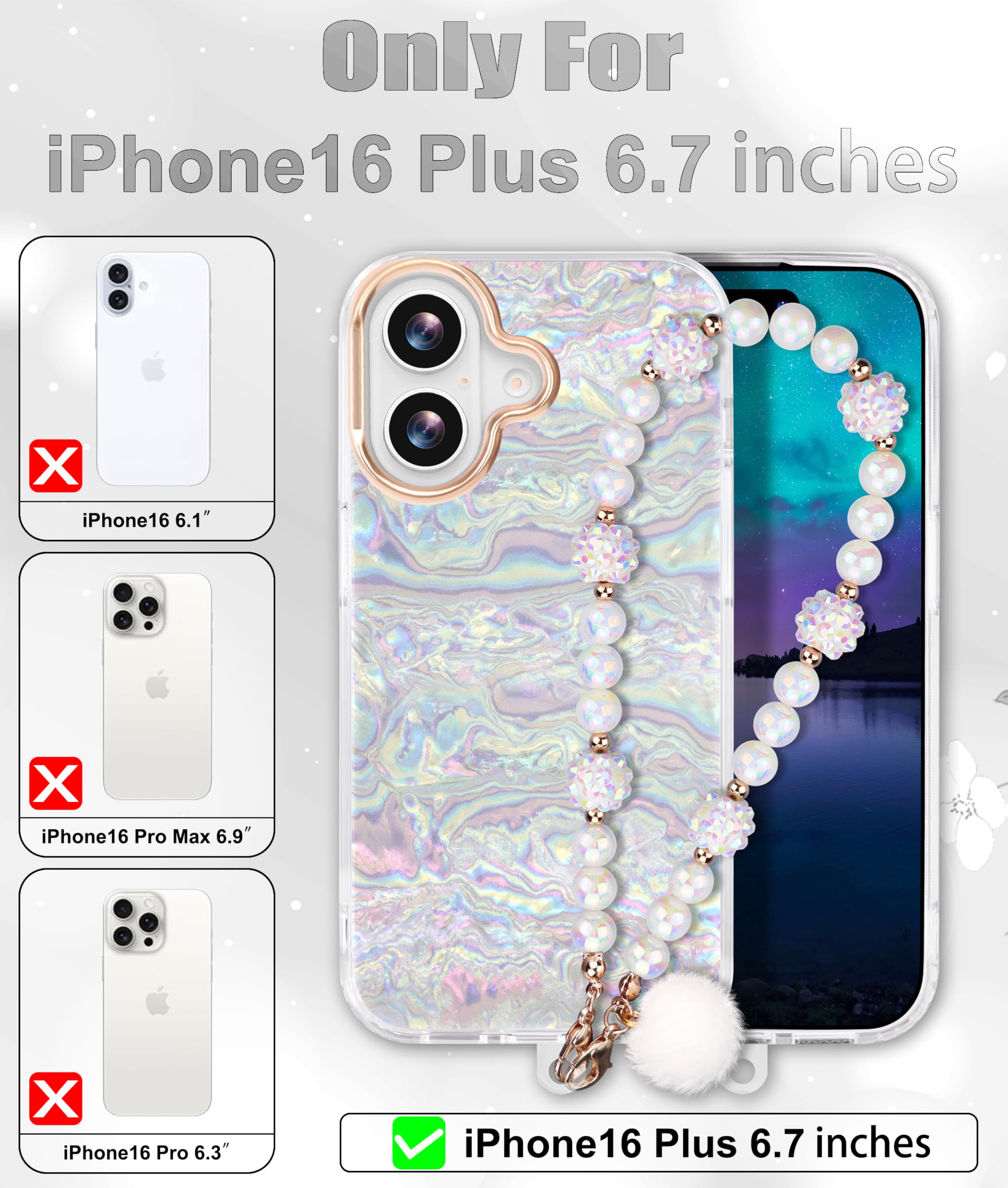 Amazon.com: Compatible with iPhone 16 Plus Case for Women