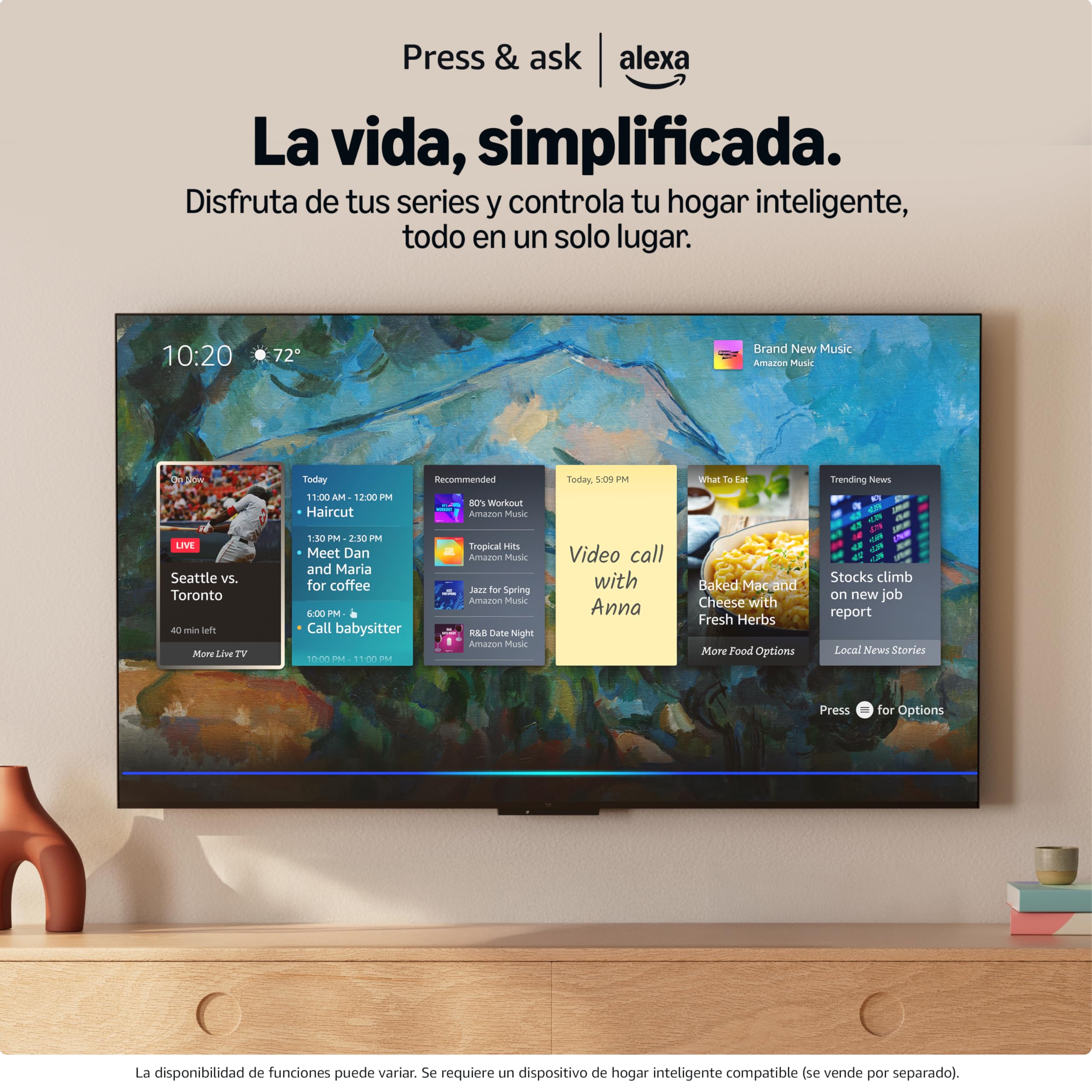 Telefunken 32FTV825, 32 Pulgadas HD, Smart TV Fire OS, HDR10, Alexa Integrado, Control por Voz, Dolby Audio, Apple AirPlay, Bluetooth