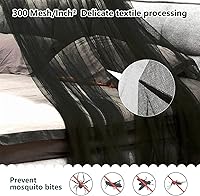 Vista 2 de Mosquitera Toldo de Cama para Niñas, Cortinas de Cama King con Dosel Tamaño Full Queen desde el Techo, Tienda de Cama de Mosquitera de Cúpula Twin