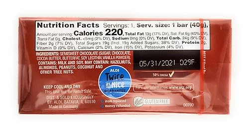 Miniatura 2 de Choceur Barras de chocolate negro rico 1.4oz40g paquete múltiple (20 barras)