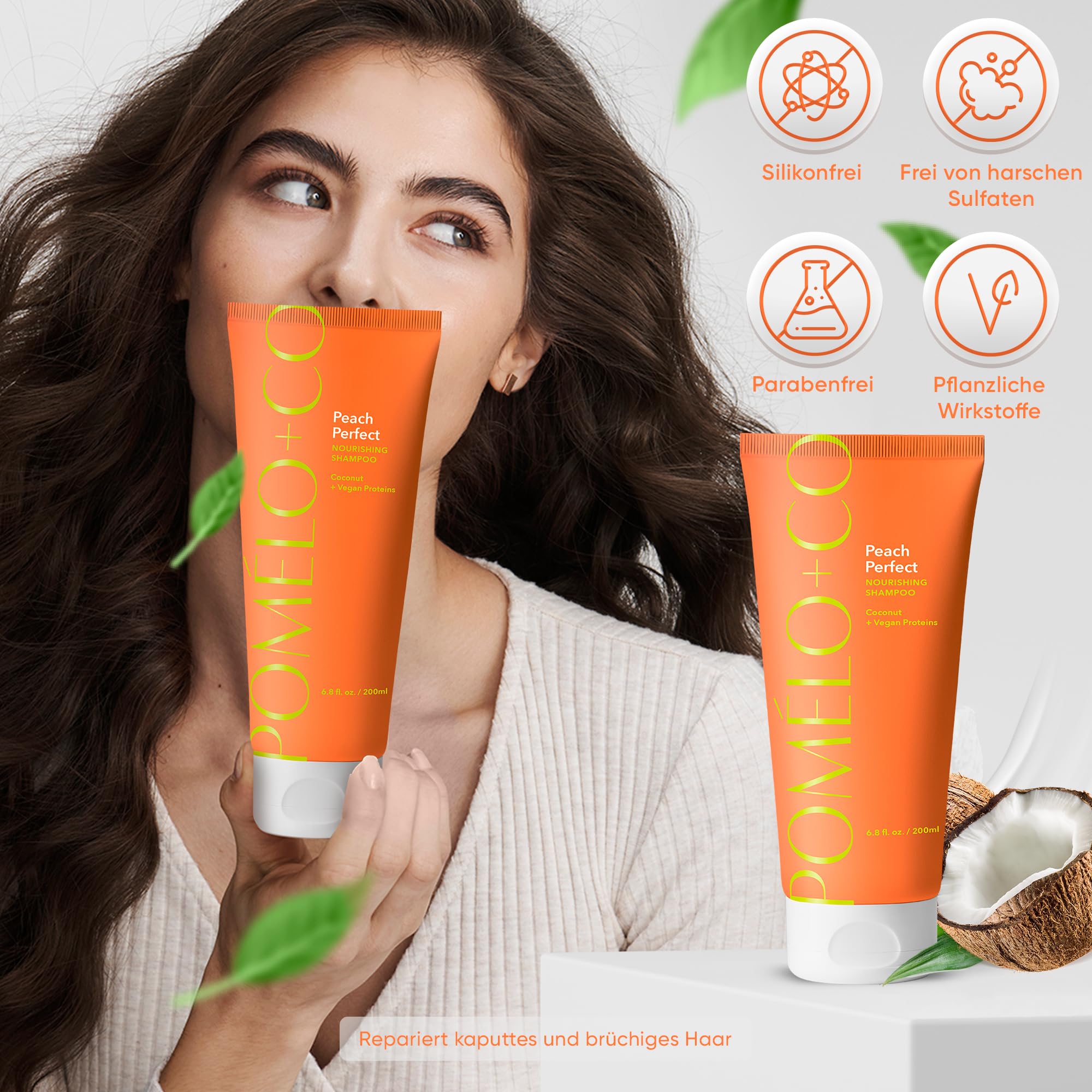 Peach perfect Pomelo+Co Shampoo 200ml, 200 ml (Pack of 1) - Image 4