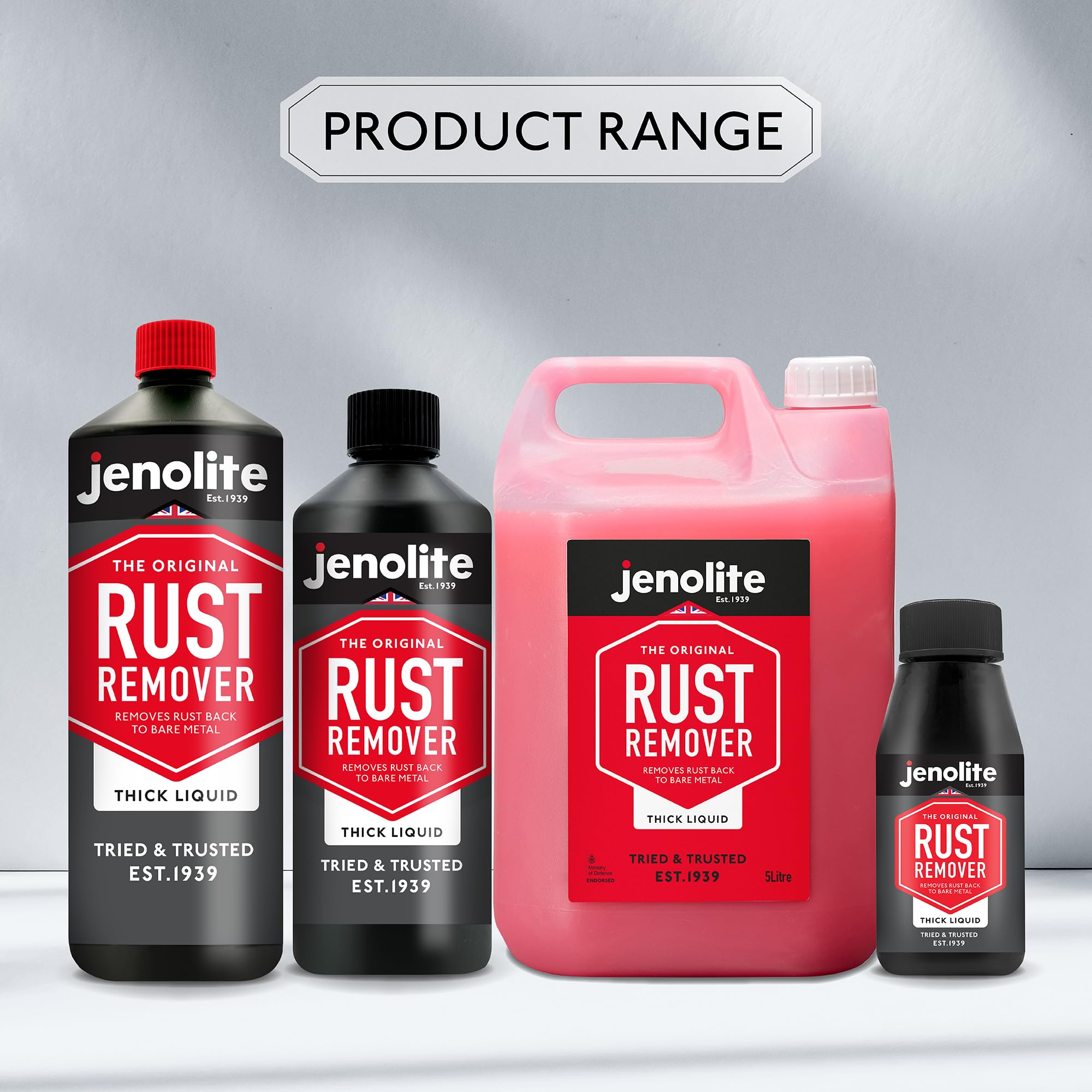 JENOLITE Rust Remover Thick Liquid | Non-Drip Formula | Fast