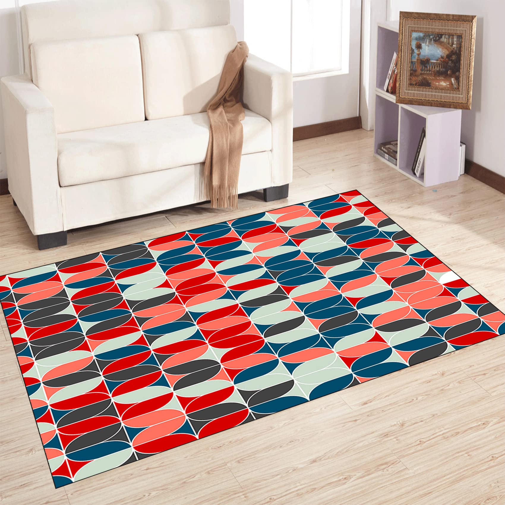 Dywaniki chodnikowe 120 x 180 cm wytrzymałe, gładkie miękkie zatyczki do brudu, bardzo długi, dywanik kuchenny, zmywalny, nowy, unikalny design, na podłogę, do kuchni, domu, biura, kominka, F