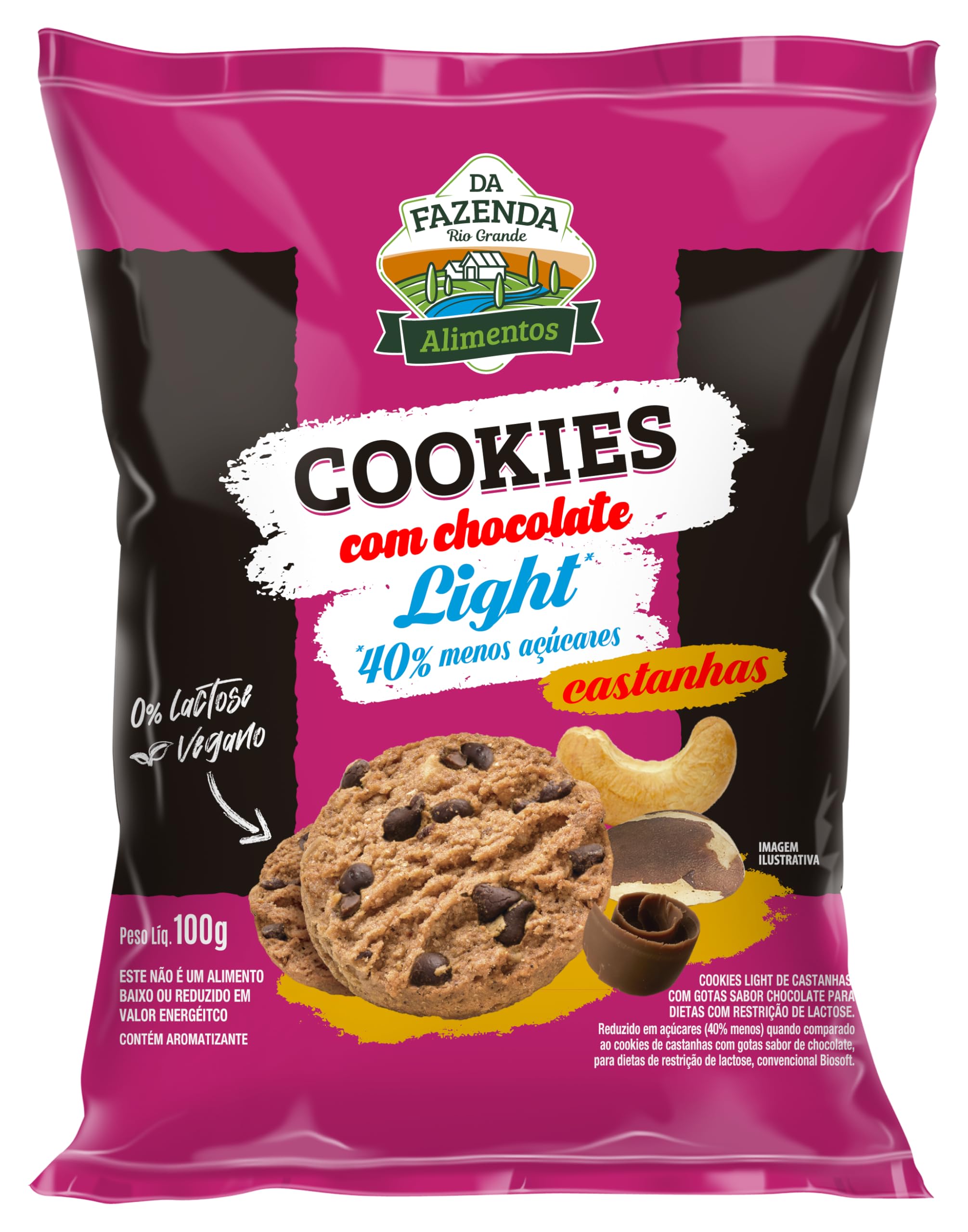 BIOSOFT Cookies Castanhas Com Chocolate 100G | Amazon.com.br