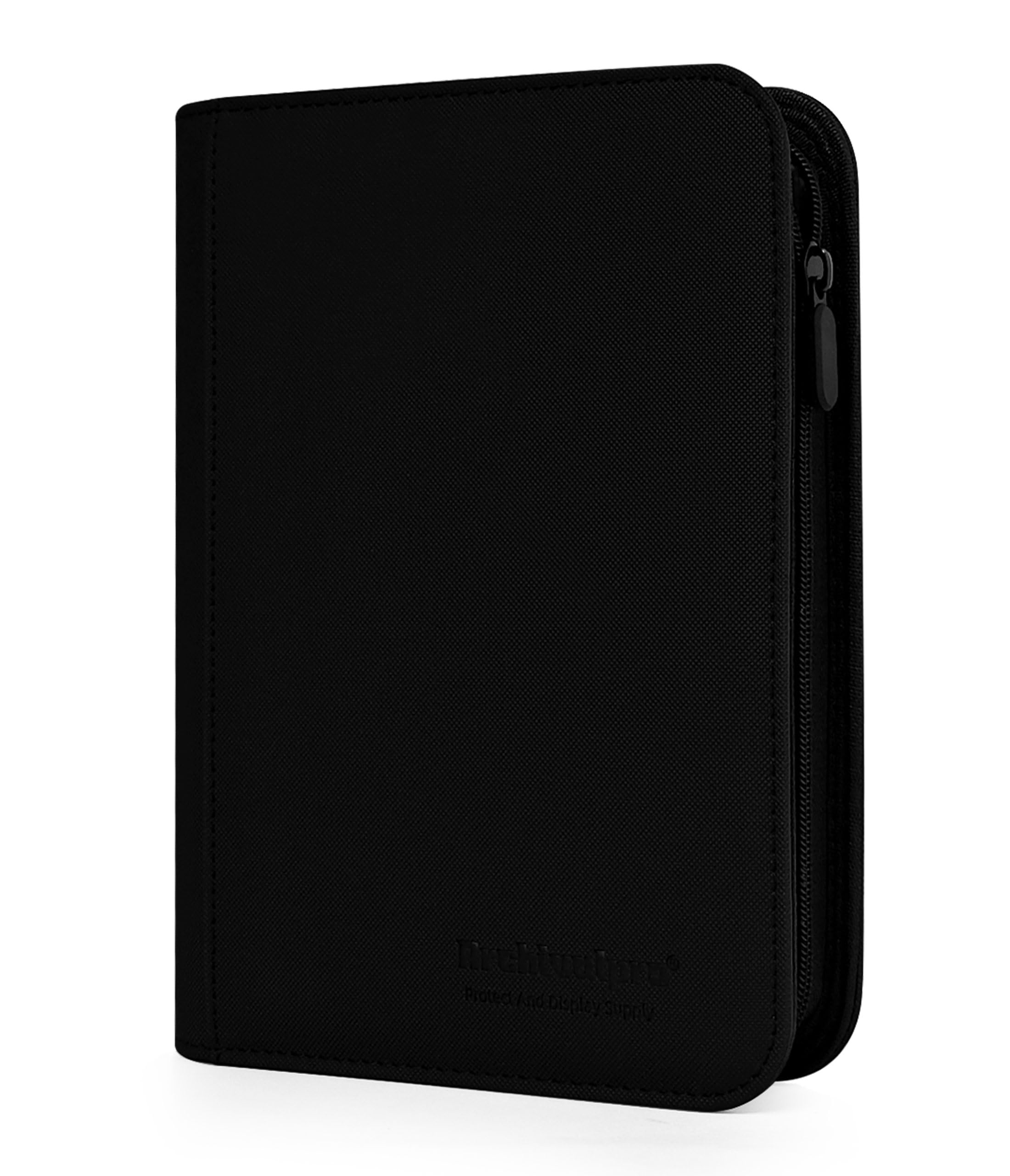 Archivalpro 4 Pockets Premium Card Binder 160 Cards Trading Card Binders No Ring Card Storage Display Album(4 Pocket 160 Card Slot,Black)