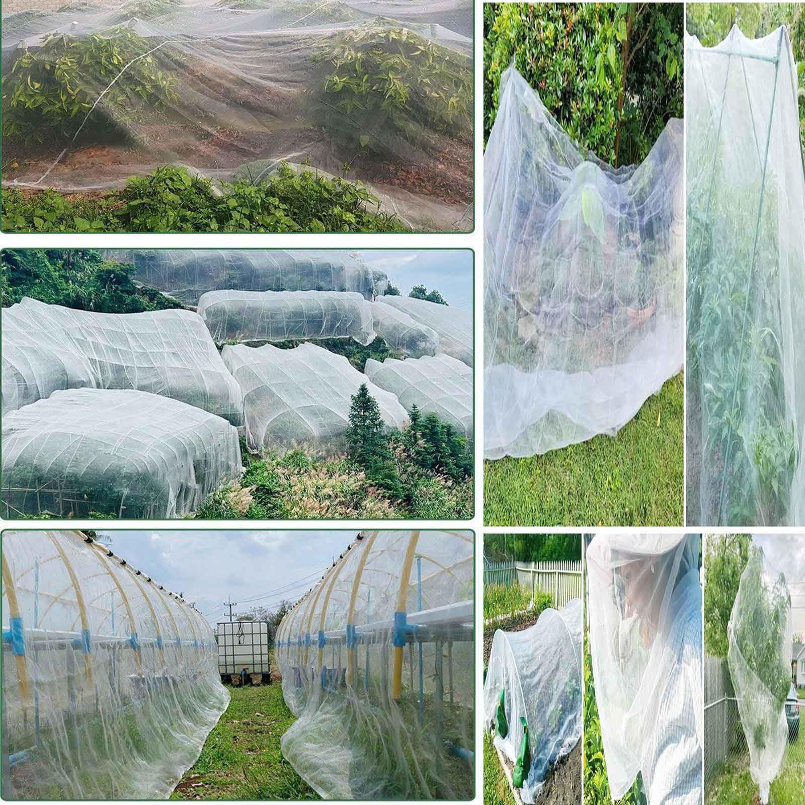 Rete Anti Insetti,Rete Anti Insetti per Orto,Rete di Protezione dagli Insetti,Rete Anti Uccelli,Rete di Protezione delle Piante,Reti Protettive da Giardino,Colture e Serre(40 mesh,2m*40m)