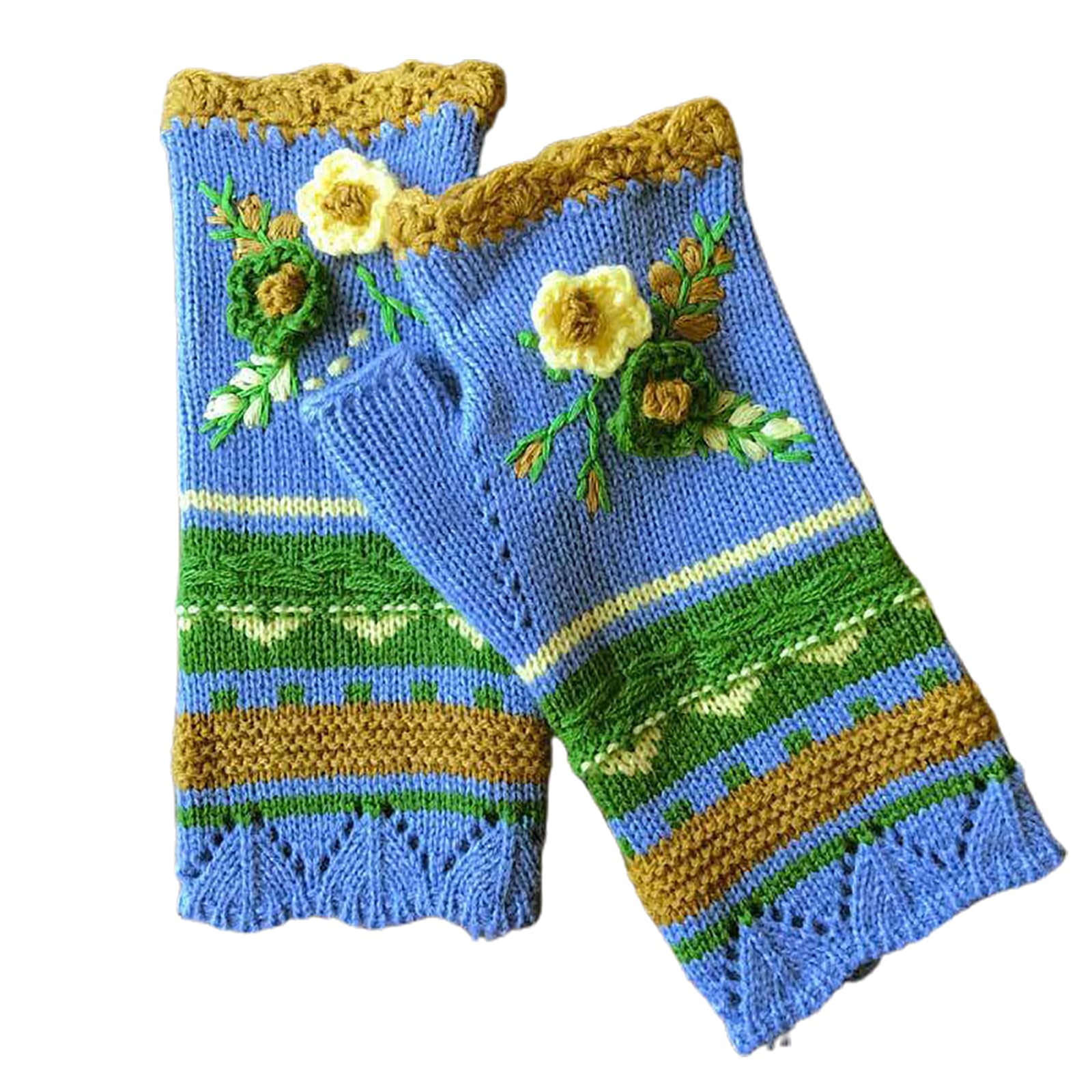 Finger Gloves Warm Knitted Fingerless Gloves for Women Soft Winter Wrist Warmers Wrist Warmer