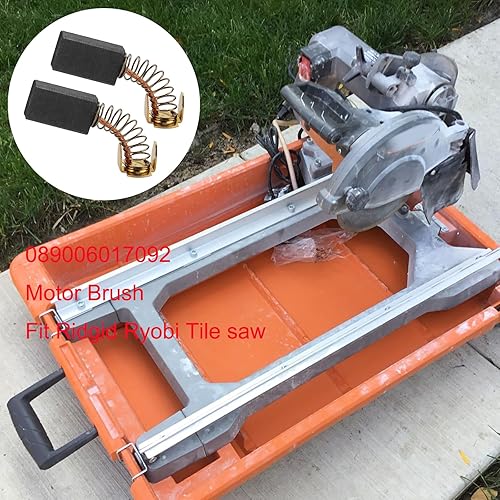 Miniatura 5 de 089006017092 Repuesto de cepillo de motor de carbono para sierra de azulejos Ridgid R4040 R4041S y sierra ingletadora Ryobi TS1344 TS1345-2 PCS