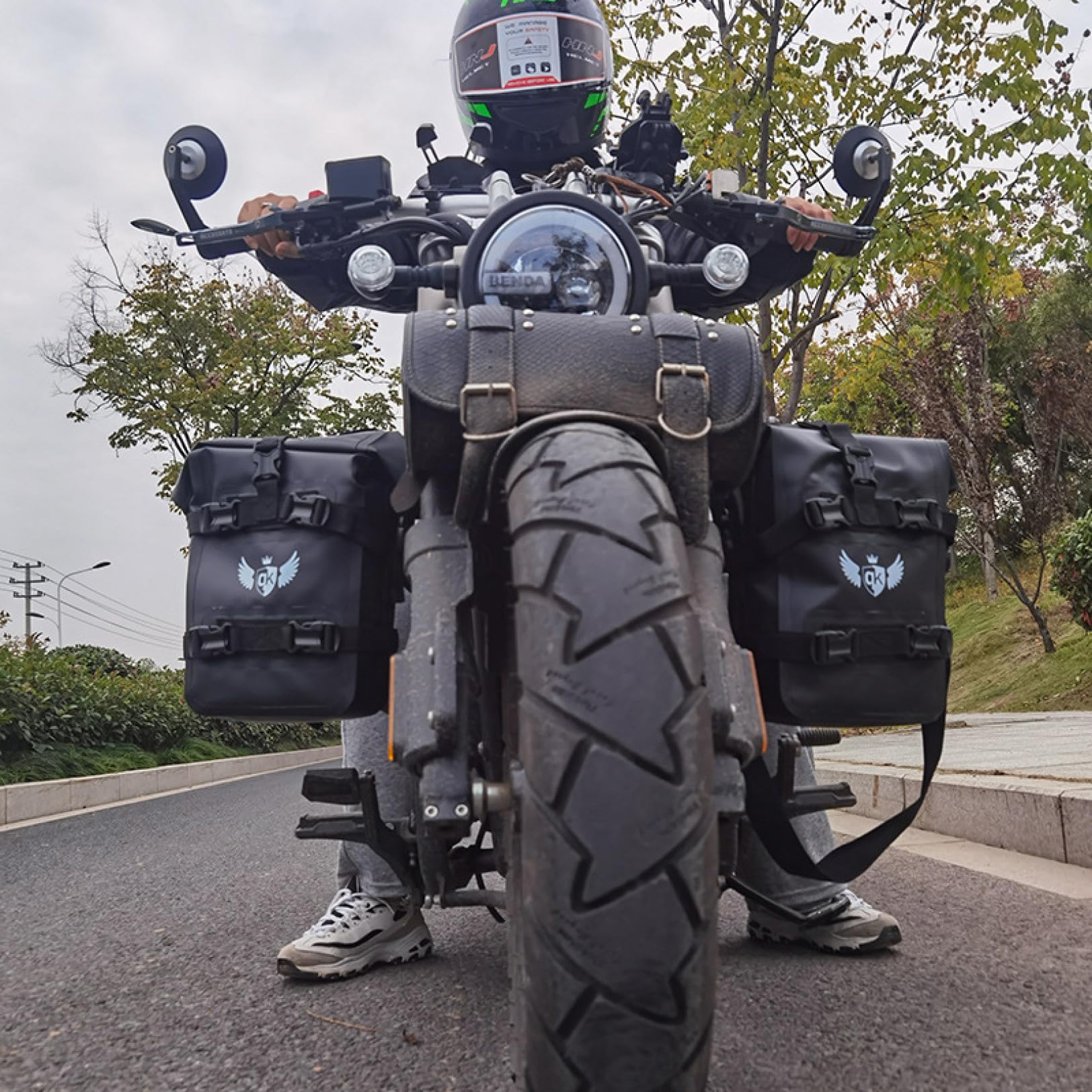 Amazon | エンジンガードバッグ バイク用 サイドバッグ 防水 シート