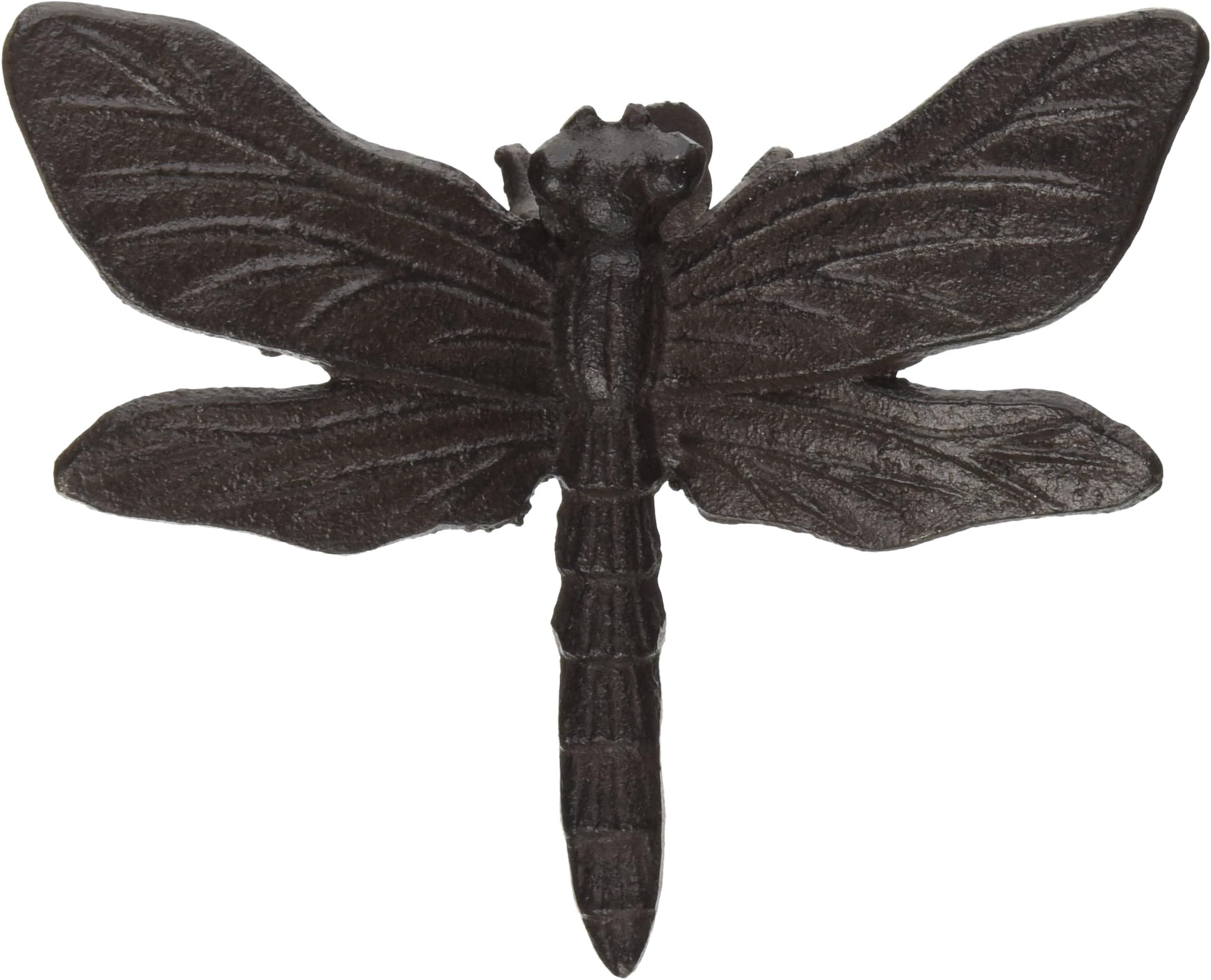 Abbott Collection Cast Iron Dragonfly Wall Decor, Brown