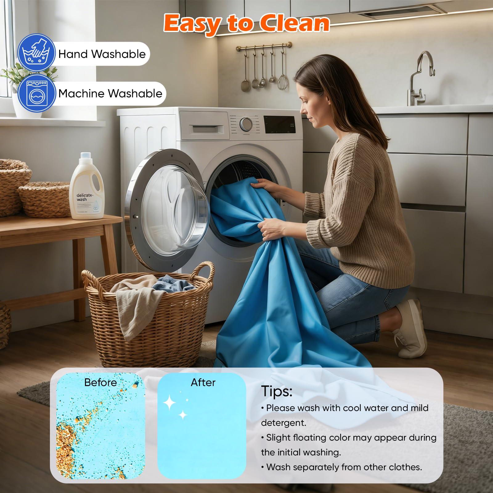 Strandmuschel 3m x 3m, UPF50+ UV-Schutz Sonnenschutz Zelt–Octagon Design mit 8 Heringen & 4 verstärkten Stangen,Großes Strandzelt für 5-8 Personen, Windbeständig für Camping,Picknick & Angeln, Blau
