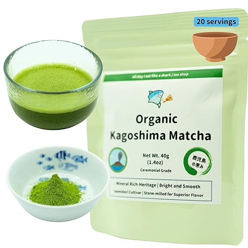 Matcha ceremonial orgánica Saemidori, de Kagoshima, Japón, certificado JAS, auténtico origen japonés, polvo de matcha 100% puro premium (bolsa