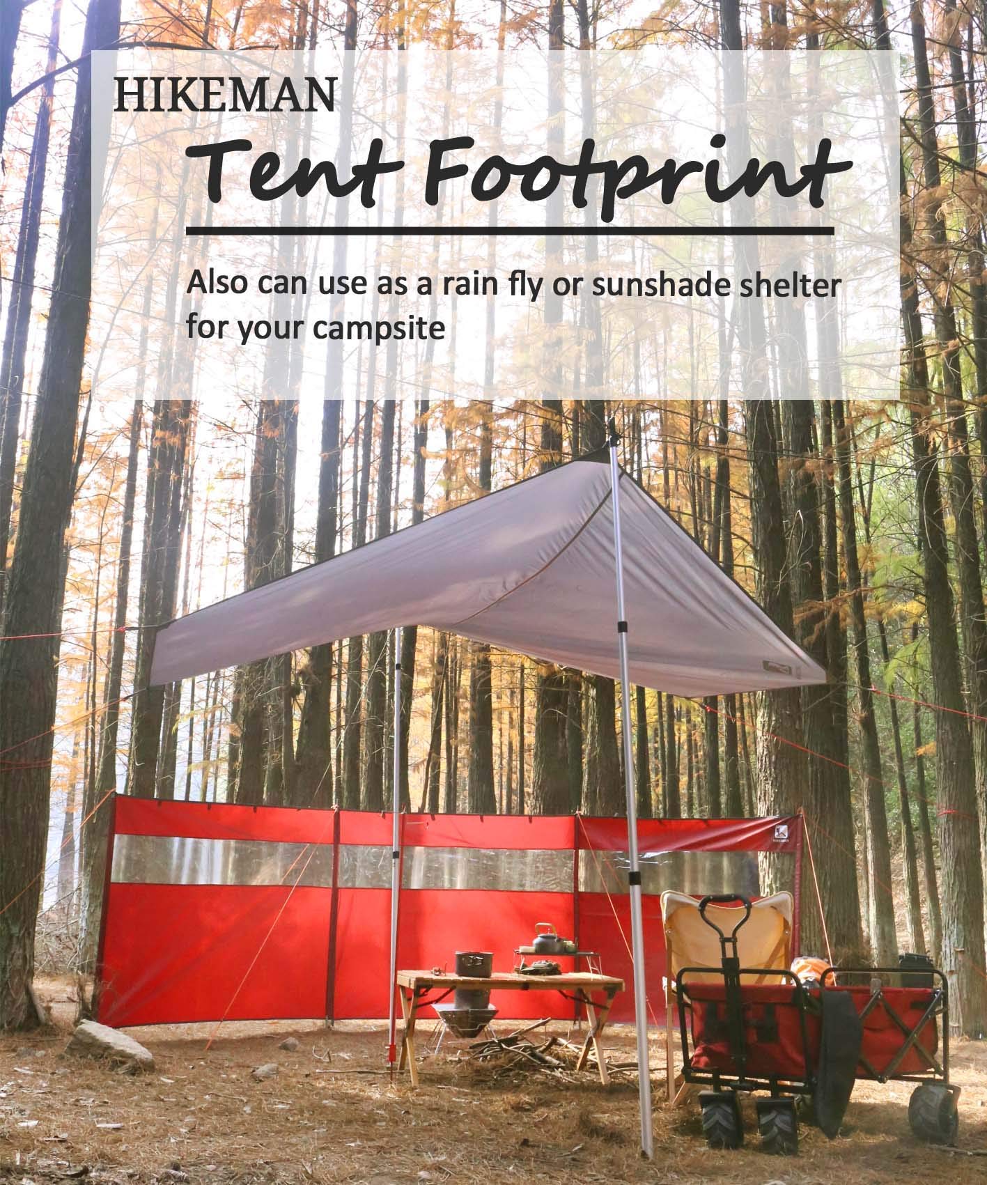 Tapete Hexagonal Hikeman Impermeável - Camping E Caminhada