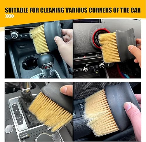 Miniatura 3 de UGSHY 1 cepillo de eliminación de polvo para detalles del automóvil, nailon para aire acondicionado, salida de salpicadero, cepillo de eliminación