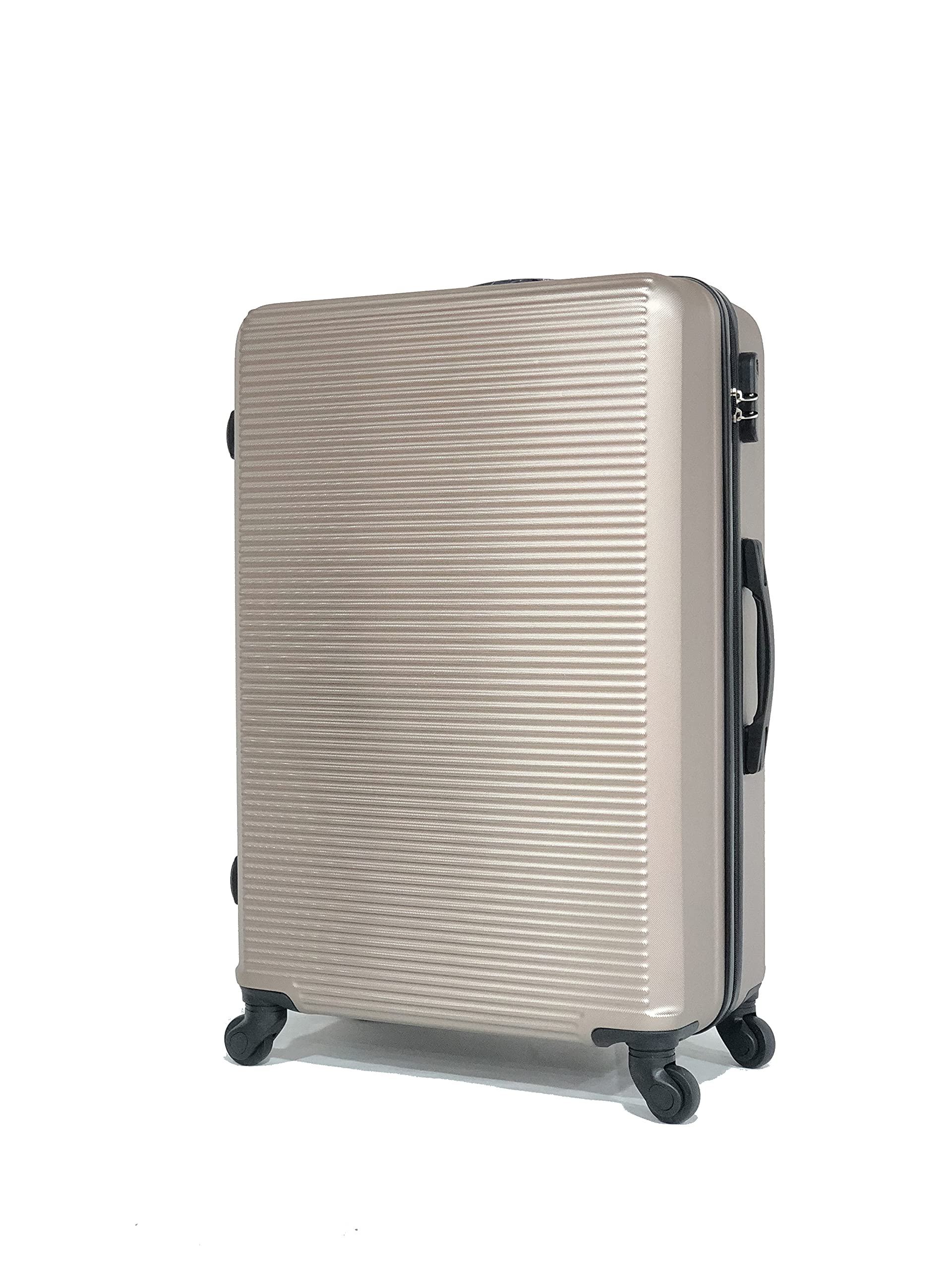 CELIMS - Kabinenkoffer/mittel/groß mit oder ohne Vanity, französische Marke, Champagner – 5859, Lot de 3 Valises & 3 Vanity
