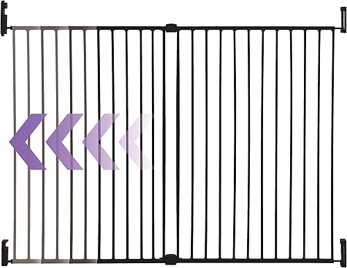 Miniatura 3 de DreambabyBroadway Extra ancho y de alto puerta de ampliable con seguimiento tecnología., Negro