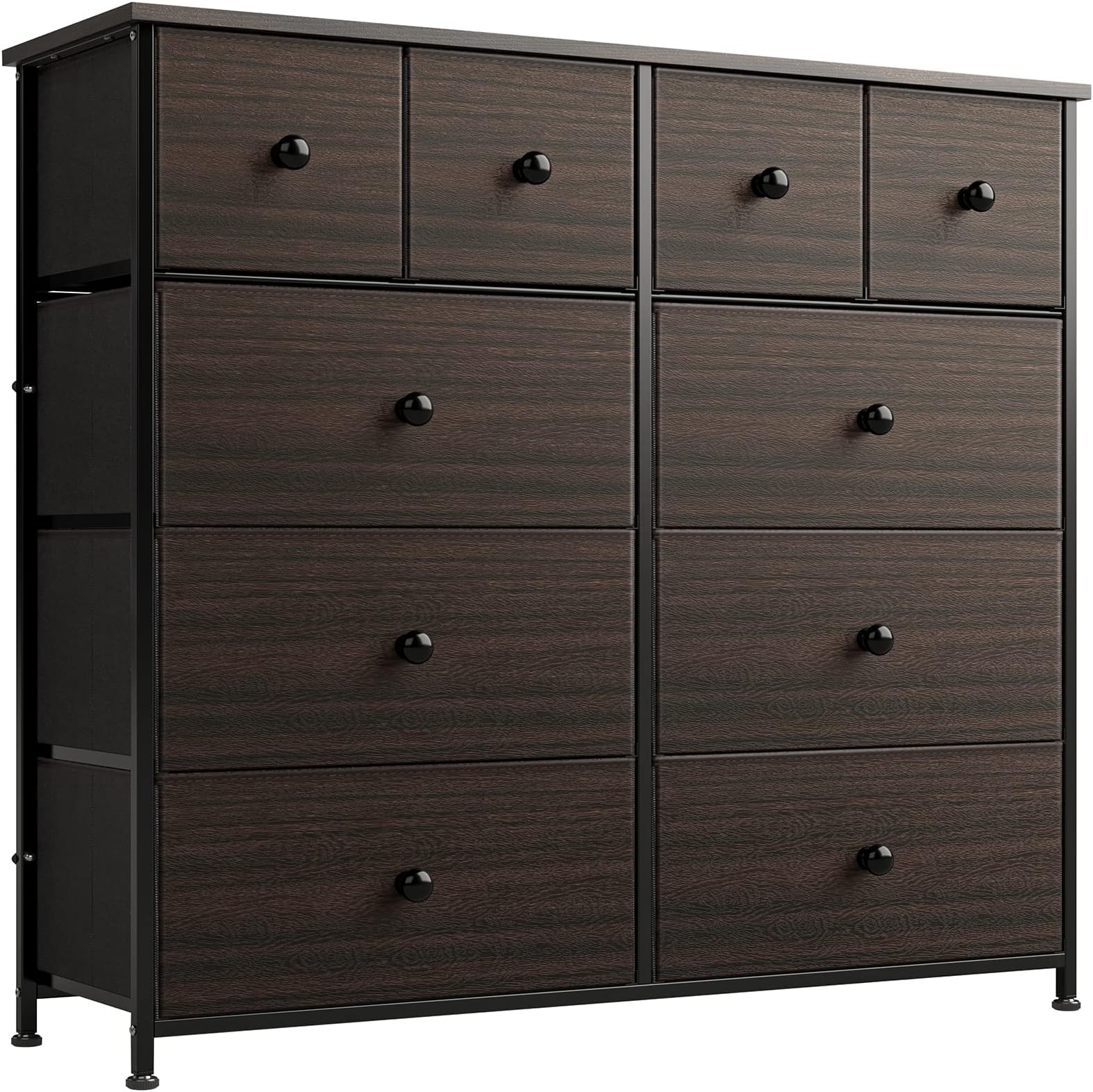 10 Drawer Dresser-Rustic Brown