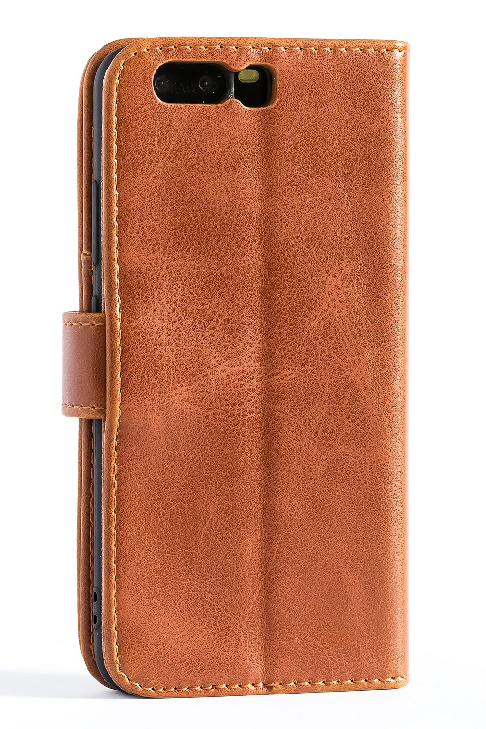 Mulbess Cover A Libro Per Huawei P10 – Custodia Portafoglio In Pelle Sintetica Con Chiusura Magnetica, TPU Antiurto, Funzione Stand E Vaniglia Marrone