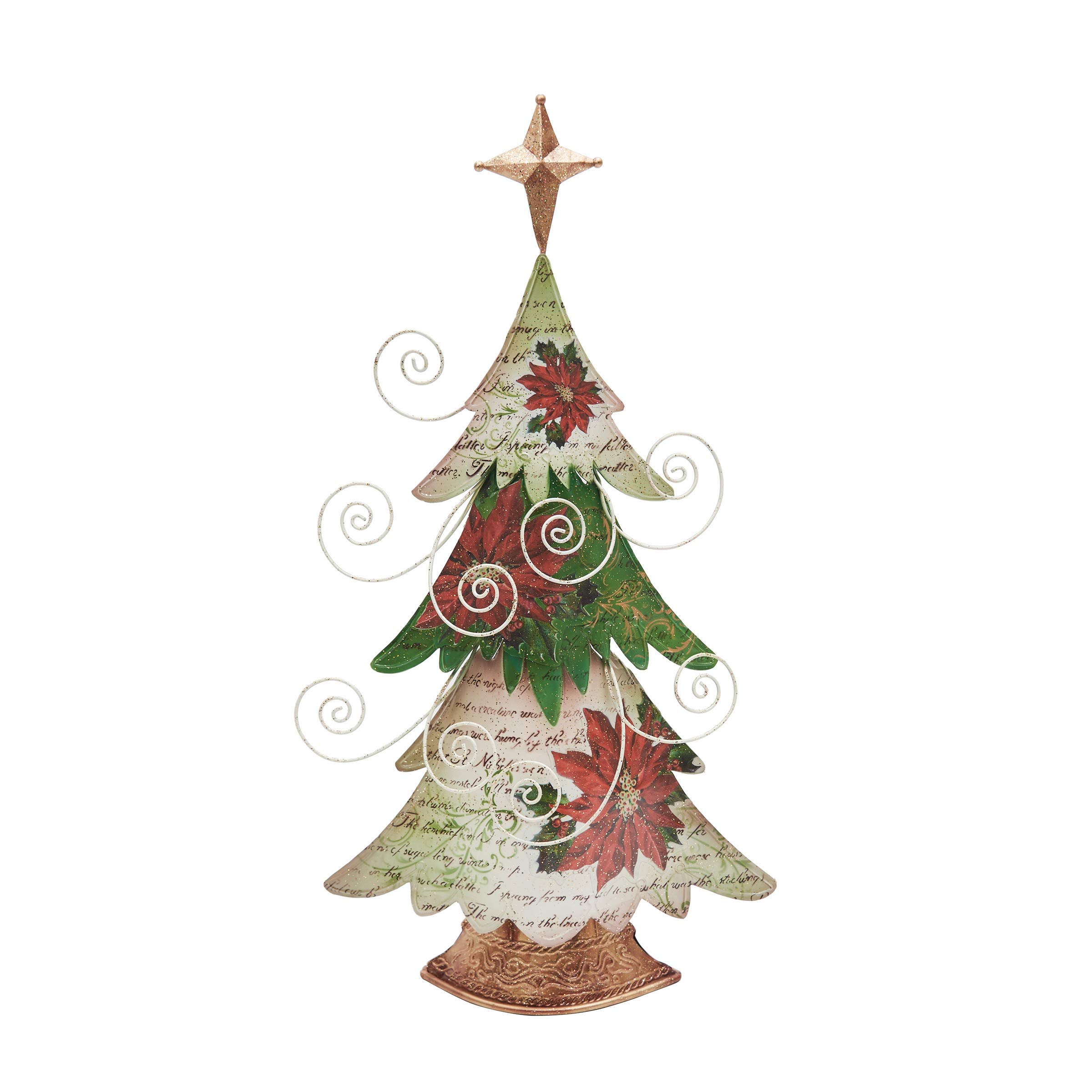 Amazon.com: GALLERIE II Vintage Tree Poinsettia Card Holder Christmas  Holiday Xmas Card Holder Decor Decoration Cream : Home & Kitchen