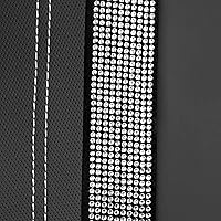 Vista 6 de CAR PASS - Funda trasera para asiento de banco con diamantes y cuero, impermeable, con diamantes brillantes, ajuste universal, con tiras de cristal