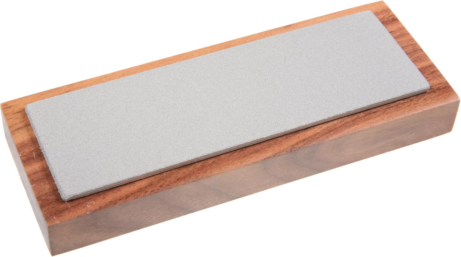 EZE-LAP 62C 2 by 6 Coarse Diamond Stone on a Walnut Pedestal