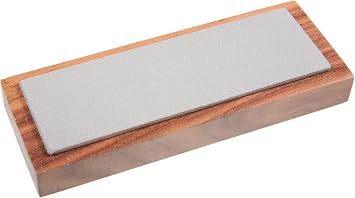 EZE-LAP 62C 2 by 6 Coarse Diamond Stone on a Walnut Pedestal