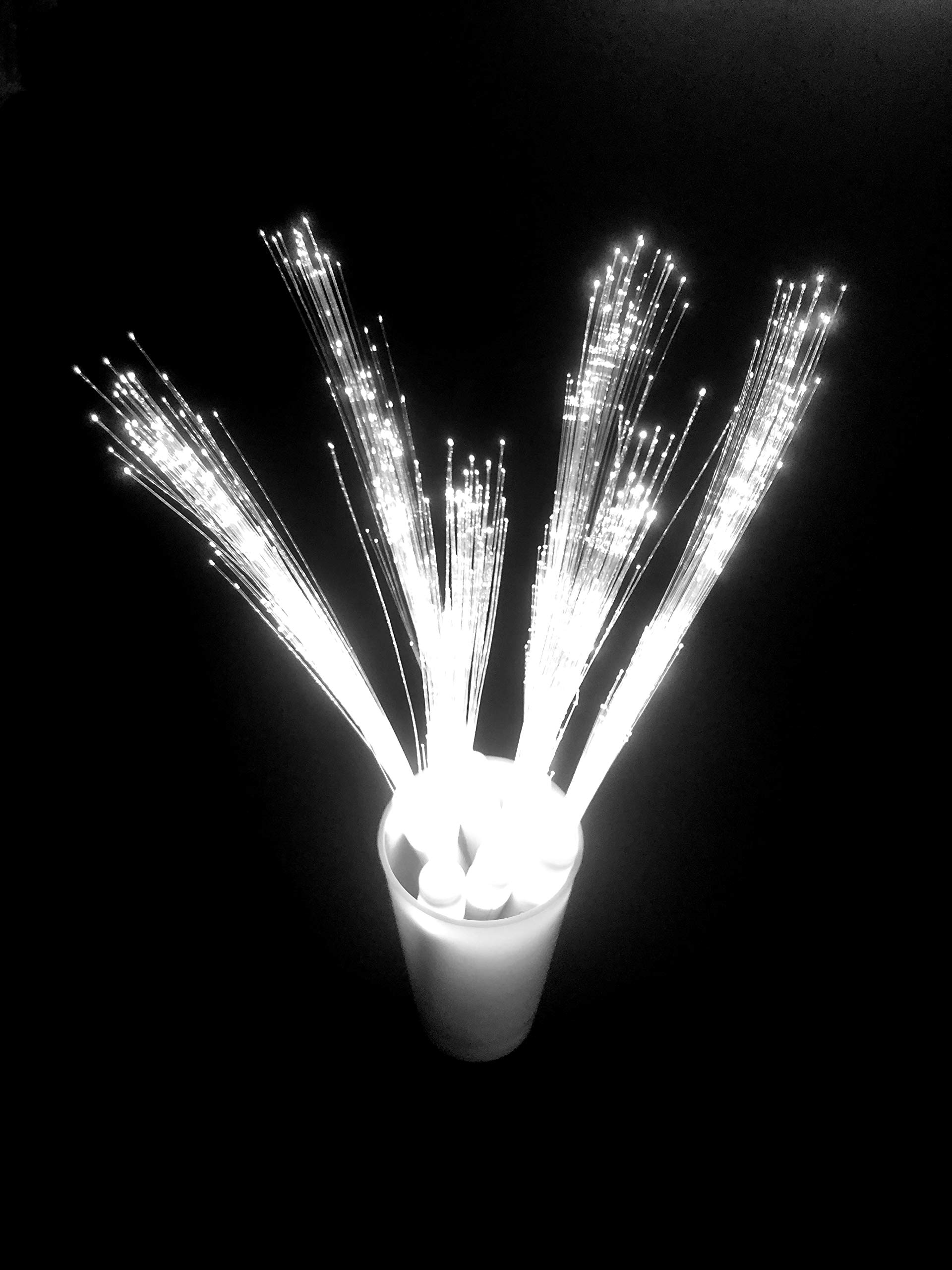 Funmo 12 stuks ledlichtstaafjes, witte lichtstaaf, lichtstaaf glasvezel