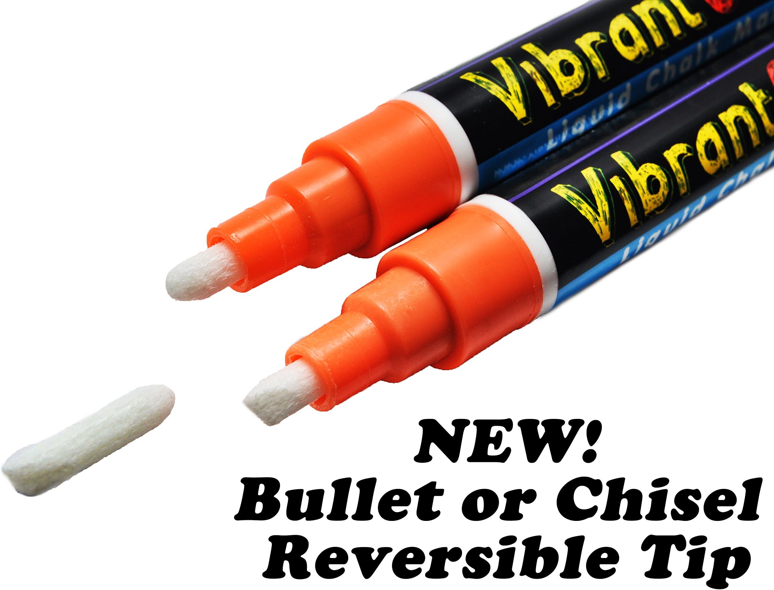 Liquid Chalk Markers by Vibrant Craft - 8 Neon Colors Mega Pack - Premium Quality Paint Pens
