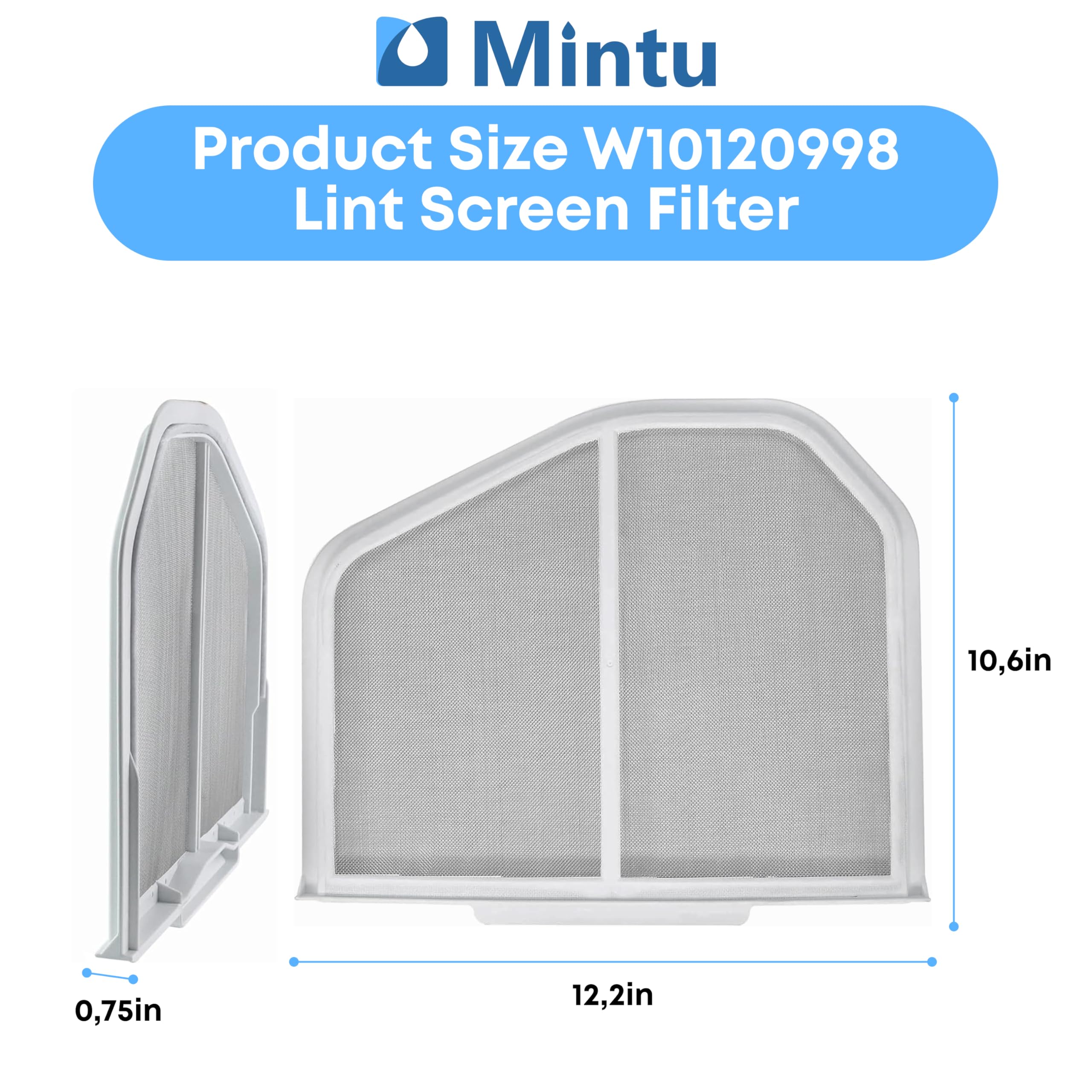 Amazon.com: W10120998 Lint Filter Replacement Stainless Steel