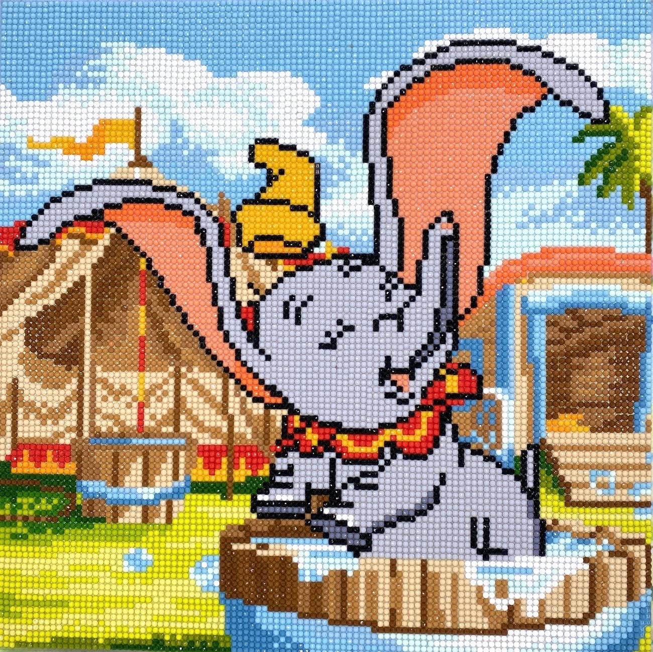 CRYSTAL ART CAK-DNY712M: Dumbo's Bath, 30x30cm Kit