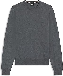 [BOSS] [ボス] レギュラーフィット セーター バージンウール ロゴエンブロイダリー メンズ