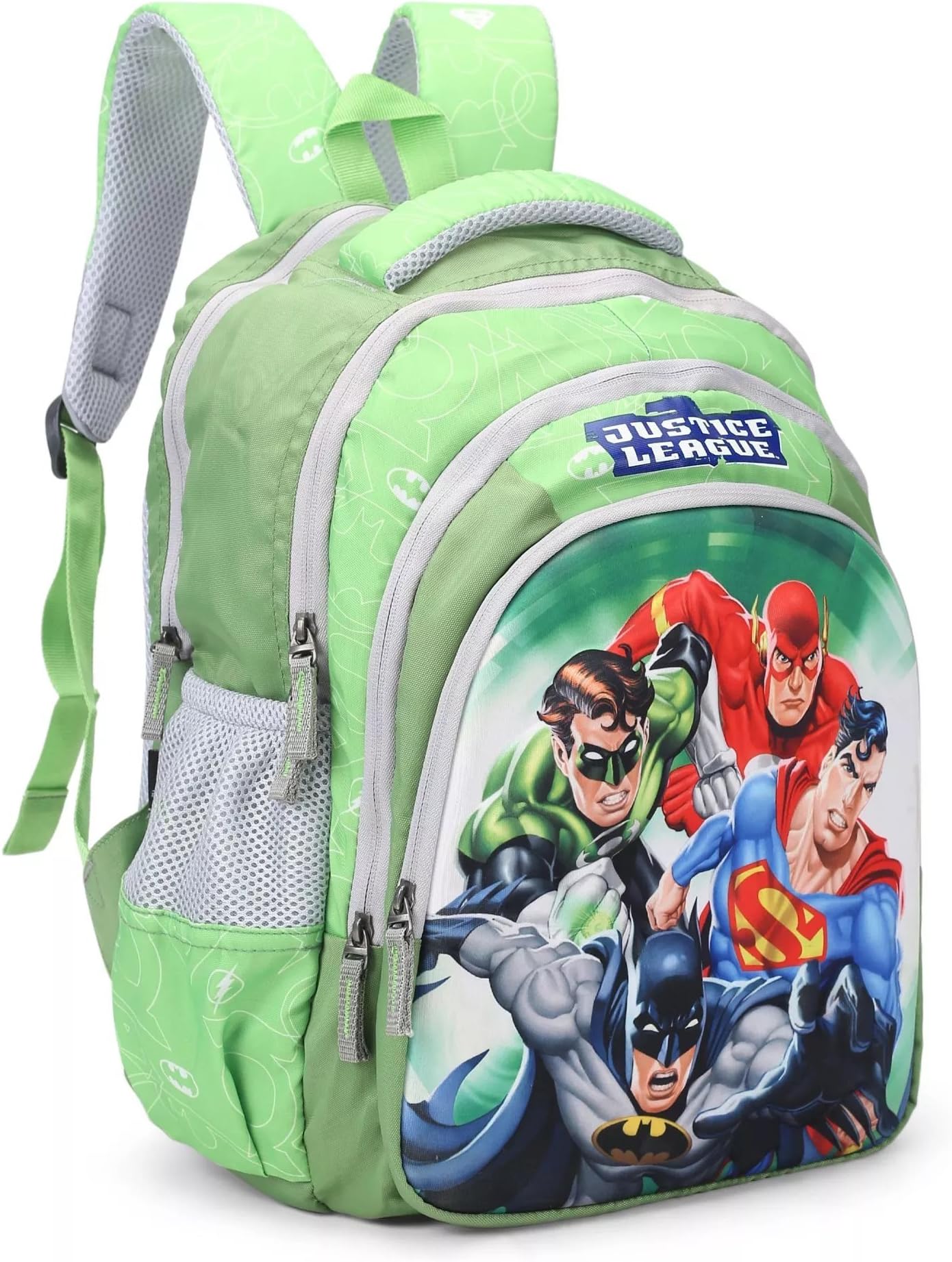 Justice League 37 cms Multi-Colour School Backpack (HMHISB 30710-JL)