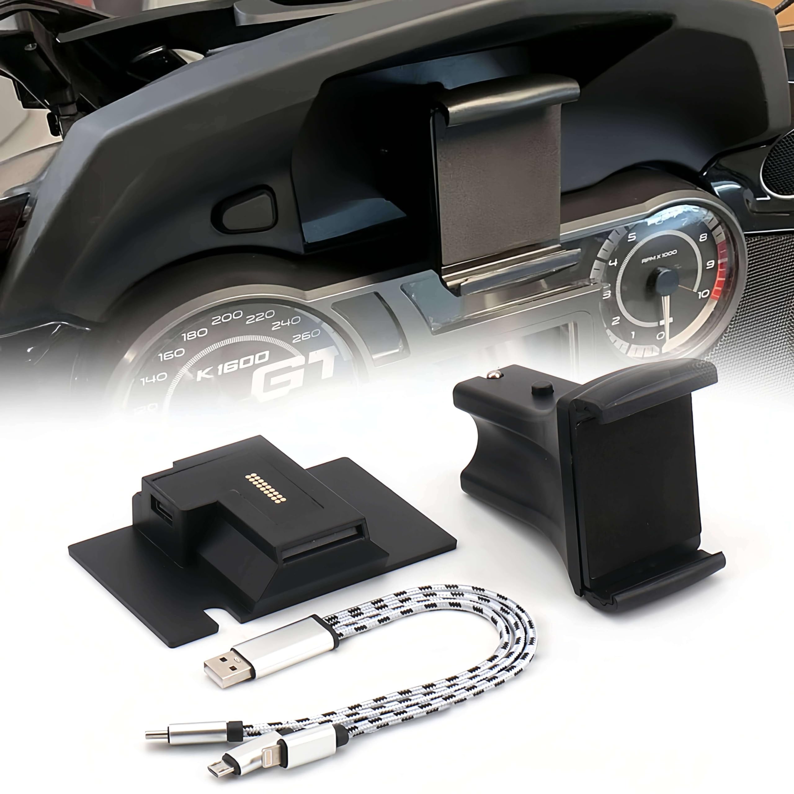 Nowy dla BMW K1600B K1600GT K1600GTL 2011-2020 Motocykl Uchwyt na telefon Odporny na wstrząsy uchwyt na telefon z nawigacją K 1600 B GT GTL 2011-2020