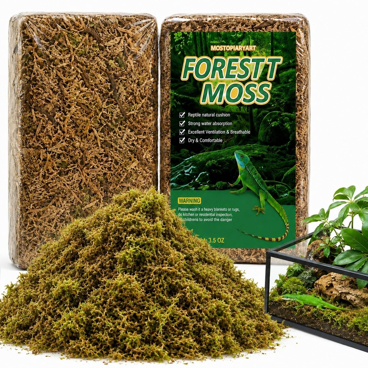 Artificial Moss, 200g Decorative Fake Moss for Plant Pots DIY Crafts