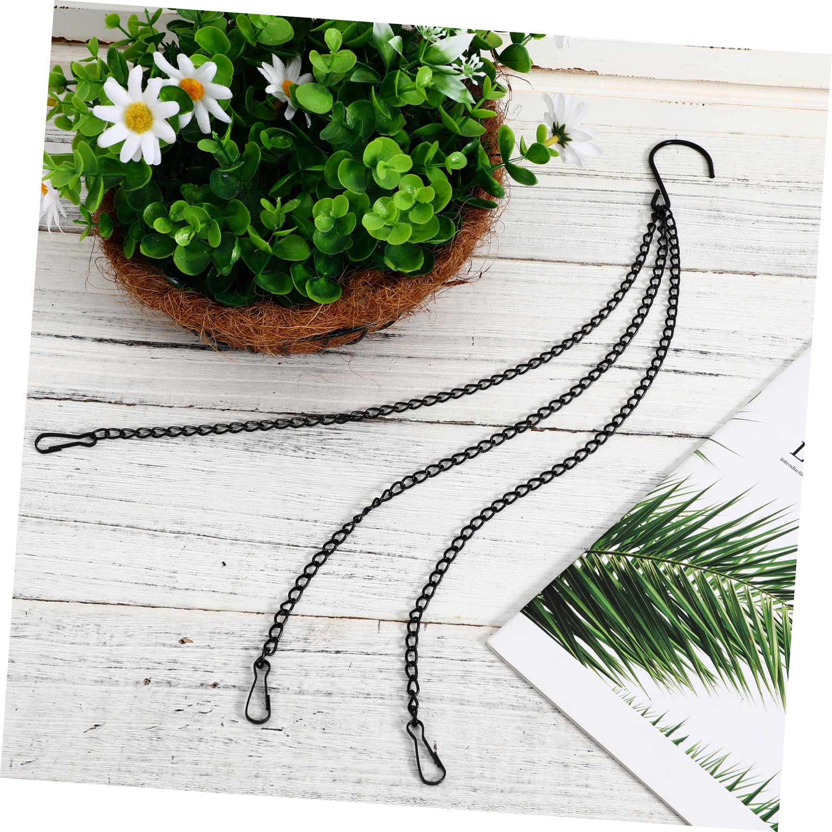 Toyvian 3 Set Fioriere Sospese Ganci Per Piante Mangiatoie Per Uccelli E Decorazioni Da Resistente Agenti Atmosferici 5 Pezzi*3