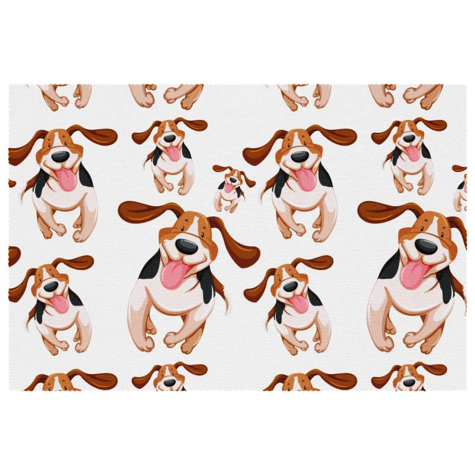 Set de table lavable pour éviter les rayures et la chaleur avec motif petits chiens