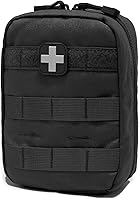 Vista 10 de Bolso Molle, Carlebben, de primeros auxilios de emergencia, con útiles bolsillos elásticos, Marrón, talla única