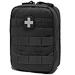 Carlebben EMT Pouch MOLLE Ifak Pouch Tactical MOLLE Medical First Aid Kit Utility Pouch (With Medical Supplies)