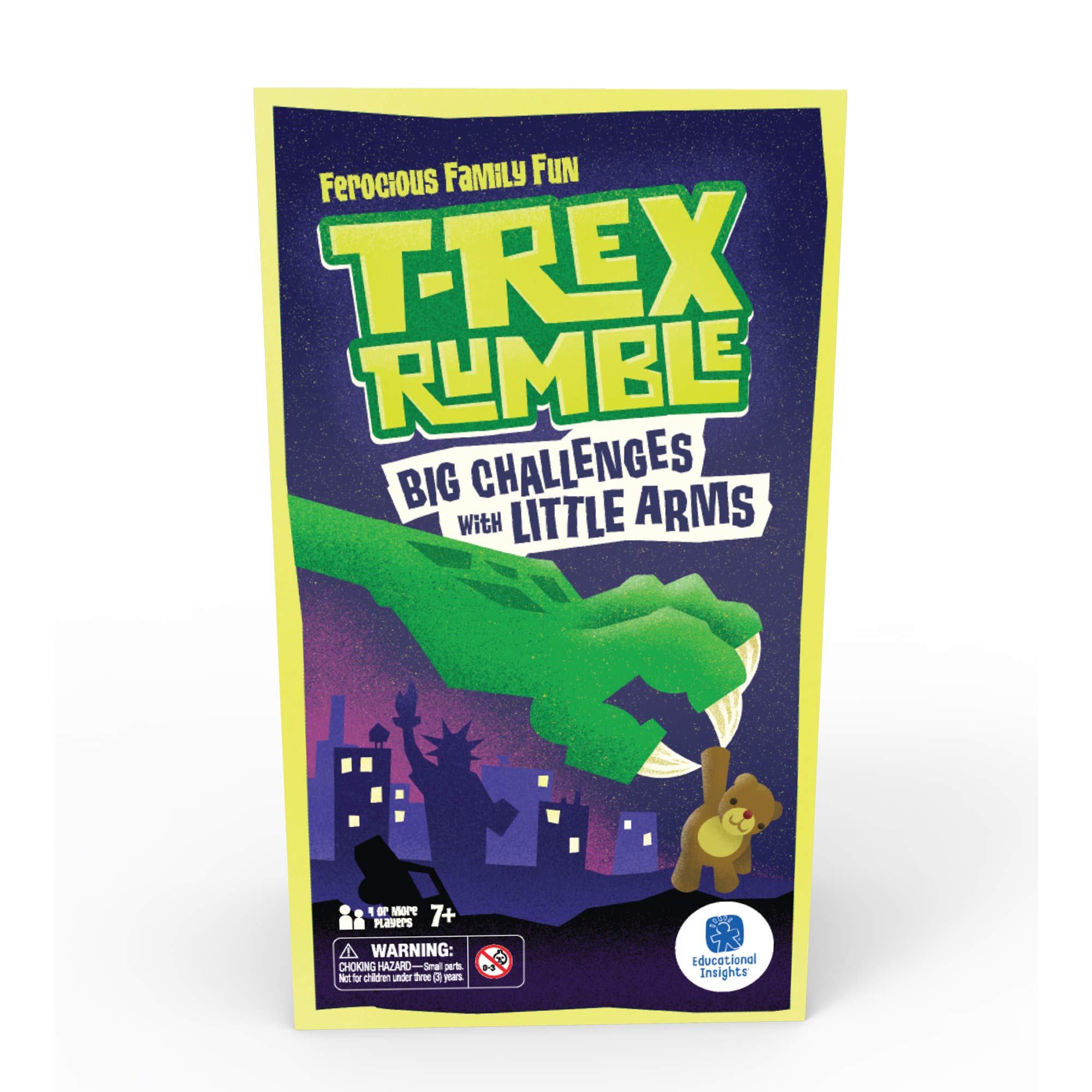 Educational Insights T-Rex Rumble Challenge Game with Dinosaur Arms - Great for Family Game Night, Dino Toys for Kids Ages 7+, Fun Games for Kids and Family