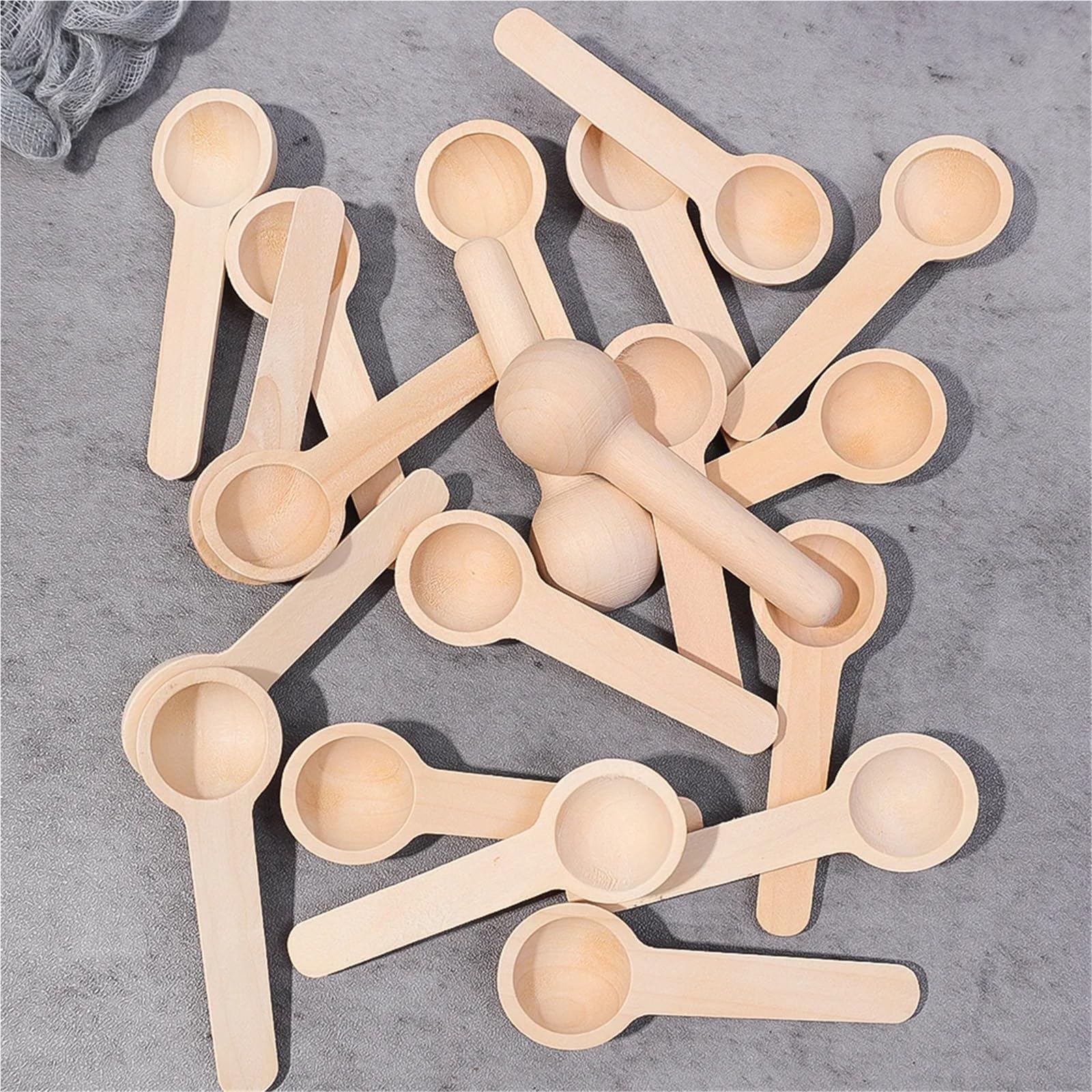 Mini cuillères en bois 40/80/120 pièces pour assaisonnement de cuisine, miel, café, épices
