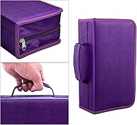 Vista 5 de Funda para DVD, estuche para CD/DVD con capacidad de 128, carpeta con función atril, para almacenamiento de DVD y CD, para el automóvil, el hogar