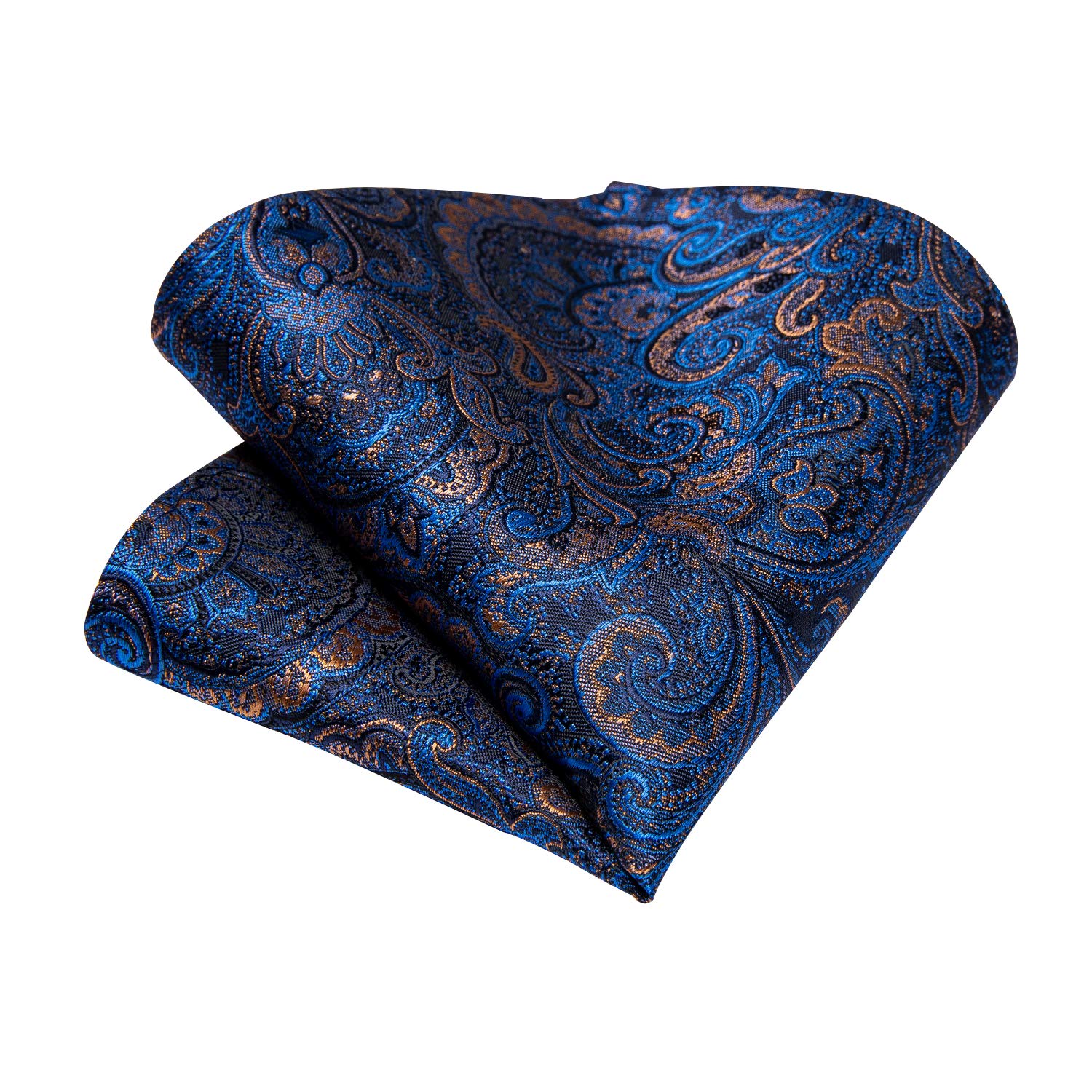 DiBanGu Corbata de cachemira para hombre, corbata formal de seda y pañuelo de bolsillo, gemelos para boda, fiesta de graduación