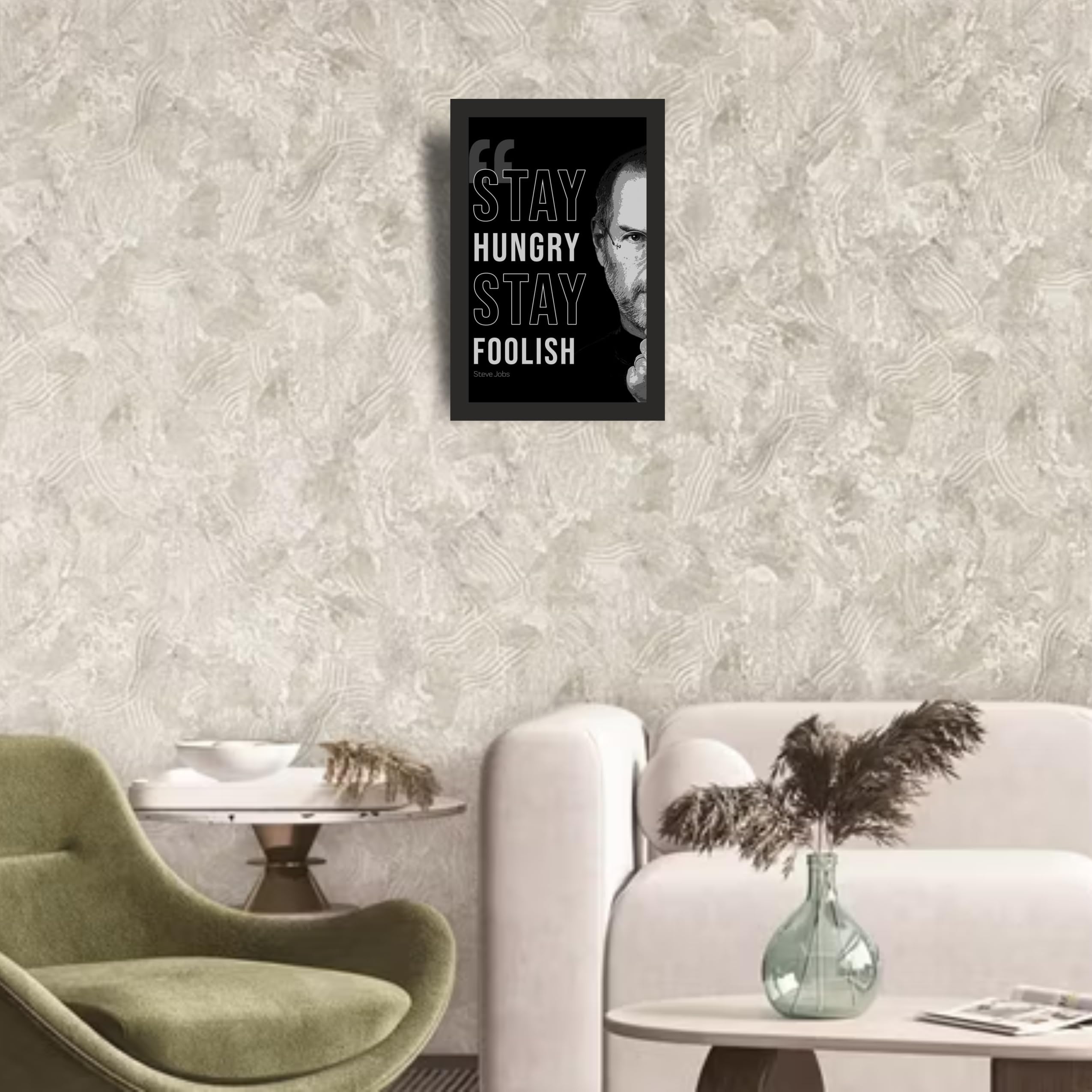 Stay Hungry Stay Foolish Quote Wall Art