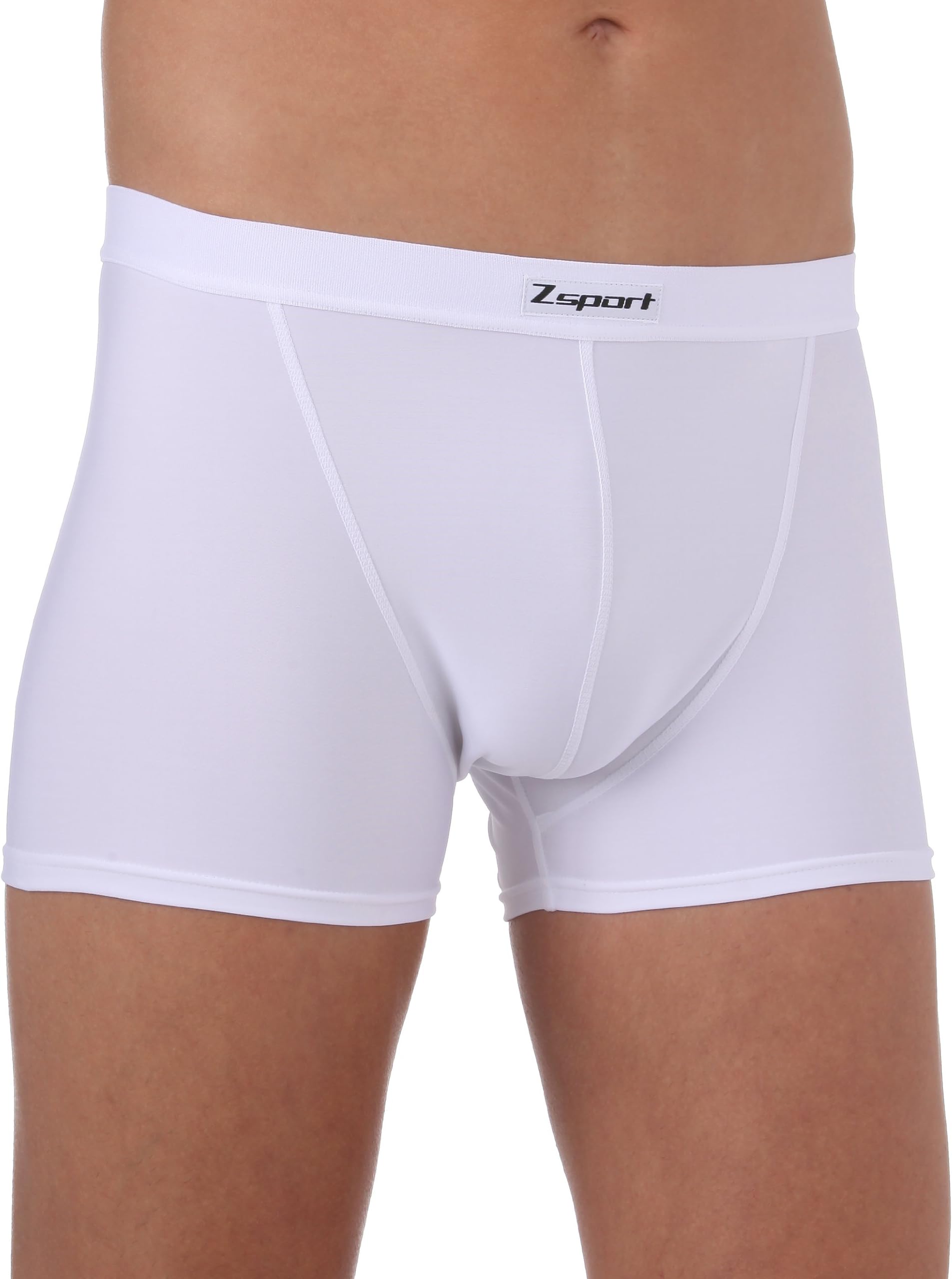 Zsport Men's Sports Underwear, White, XXX-Large