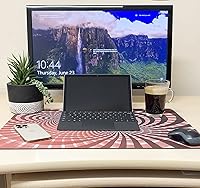 Vista 2 de 3dRose 1930s and 1940s - Image of Retro Lady On Phone - Desk Pad Place Mats (dpd-256262-1)