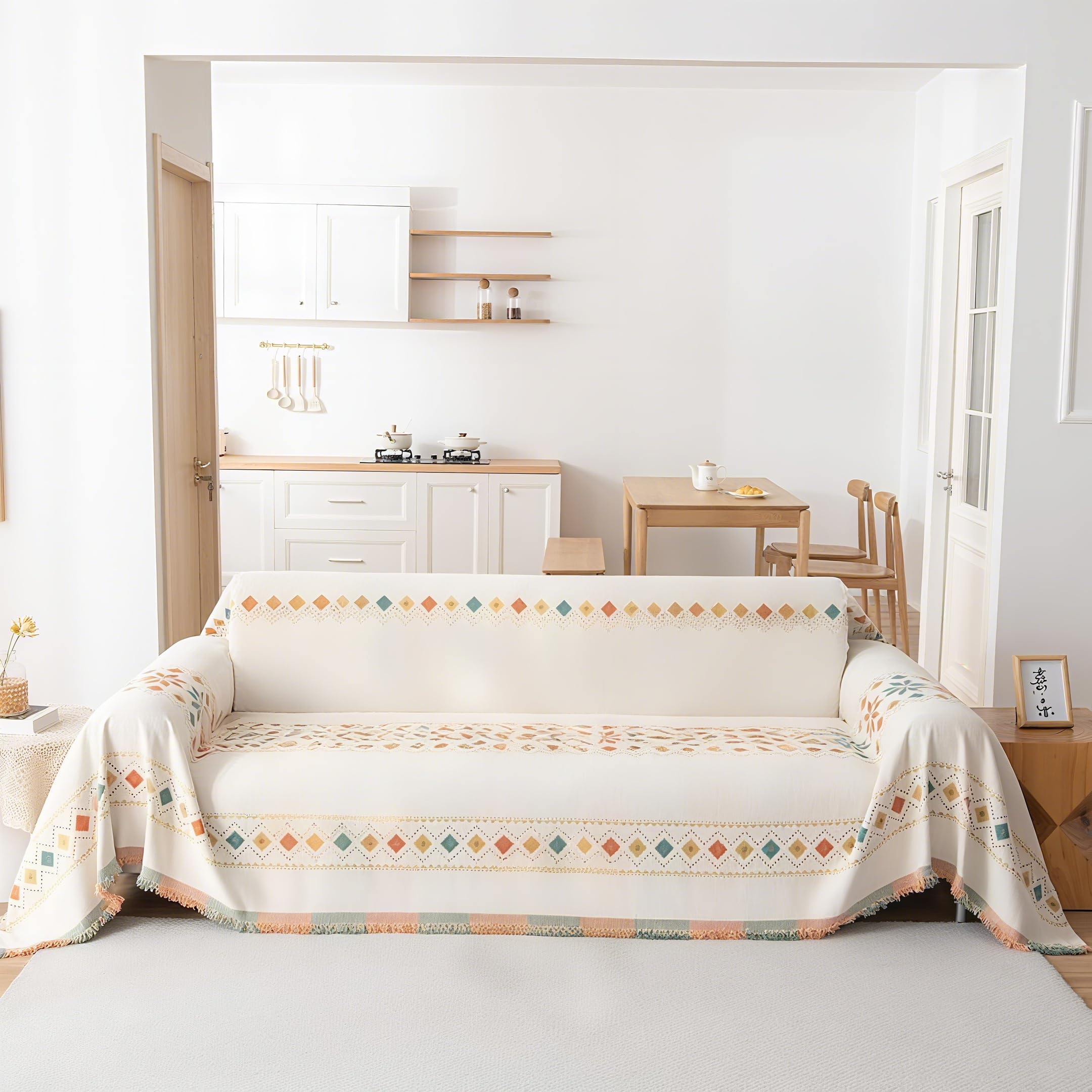 Amazon.com: ROOMLIFE Couch Covers for 3 Cushion Couch-Boho