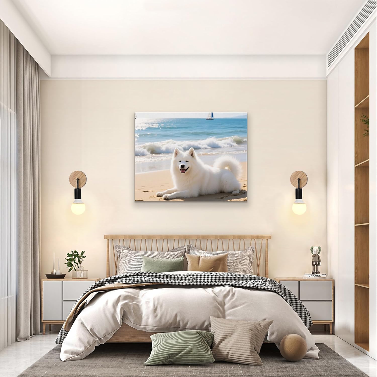 Custom Canvas Prints With Your Photos, Personalized Picture Canvas Prints Wall Art Frame, Customized Photo Poster Gifts For Family Pet Wedding Women Men Couple BFF Home Decor Keepsakes Ideas 24x20