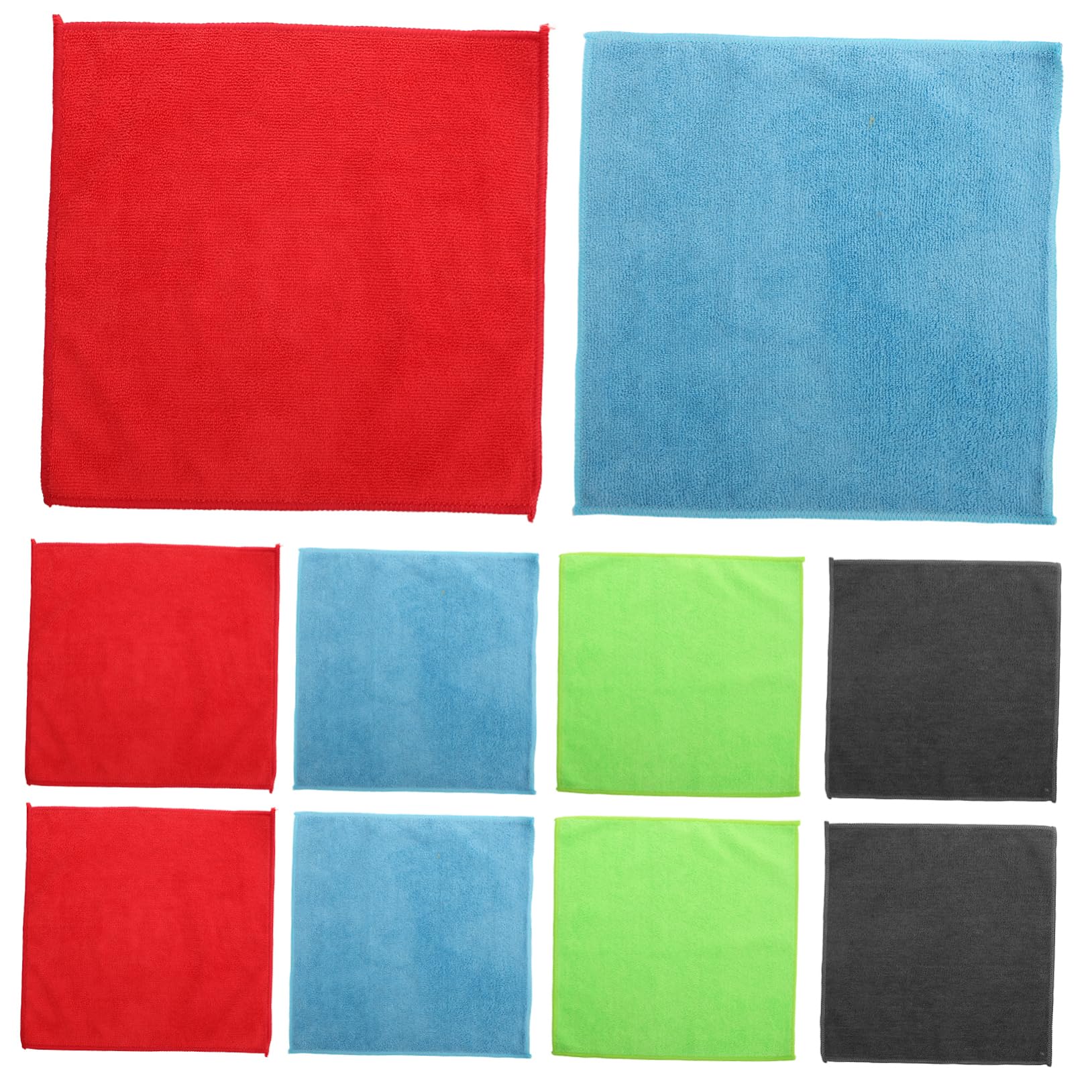 FRCOLOR 24 Stück Mikrofaser Putztücher Saugfähig und Weich Vielseitig für Küche und Auto Wiederverwendbar für Gründliche Reinigung