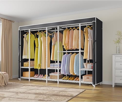 Miniatura 10 de VIPEK Solo funda para perchero V40 resistente al polvo con cremallera 77 pulgadas de largo x 169 pulgadas de ancho x 738 pulgadas de alto gris