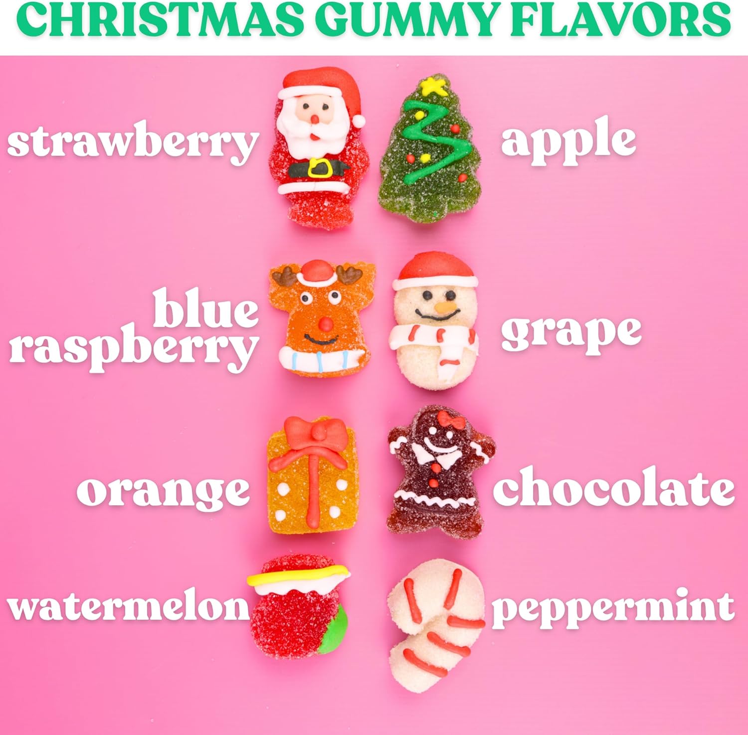 2025 Christmas Candy Advent Calendar Traditional Set, Assorted Gummy Candies Inside, 24 Day Holiday Countdown, 10.16 Ounces (Pack of 2)